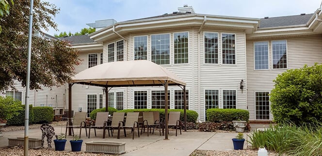 Courtyard in Main Street Nursing Home